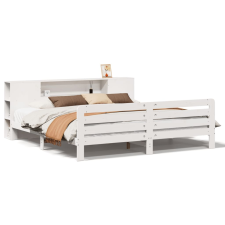 vidaXL fehér tömör fenyőfa ágy matrac nélkül 180 x 200 cm (3309888) ágy és ágykellék