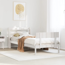 vidaXL fehér tömör fenyőfa ágy matrac nélkül 75 x 190 cm ágy és ágykellék