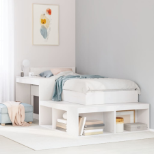 vidaXL fehér tömör fenyőfa ágy matrac nélkül 90 x 200 cm ágy és ágykellék