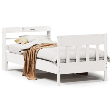 vidaXL fehér tömör fenyőfa ágy matrac nélkül 90 x 200 cm (3307015) ágy és ágykellék