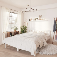 vidaXL fehér tömör fenyőfa ágykeret 120 x 200 cm ágy és ágykellék