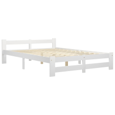 vidaXL fehér tömör fenyőfa ágykeret 120 x 200 cm (322000) ágy és ágykellék