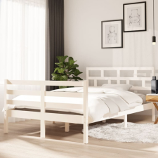 vidaXL fehér tömör fenyőfa ágykeret 120x200 cm ágy és ágykellék