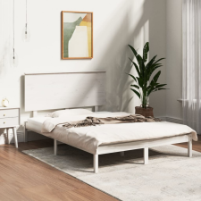 vidaXL fehér tömör fenyőfa ágykeret 140 x 190 cm ágy és ágykellék