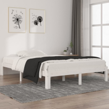 vidaXL fehér tömör fenyőfa ágykeret 140 x 200 cm ágy és ágykellék