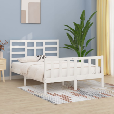 vidaXL fehér tömör fenyőfa ágykeret 160 x 200 cm ágy és ágykellék