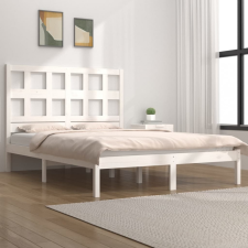 vidaXL fehér tömör fenyőfa ágykeret 160 x 200 cm ágy és ágykellék