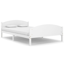 vidaXL fehér tömör fenyőfa ágykeret 160 x 200 cm  (322035) ágy és ágykellék