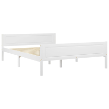 vidaXL fehér tömör fenyőfa ágykeret 160 x 200 cm (322107) ágy és ágykellék