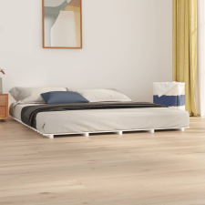 vidaXL fehér tömör fenyőfa ágykeret 180 x 200 cm ágy és ágykellék