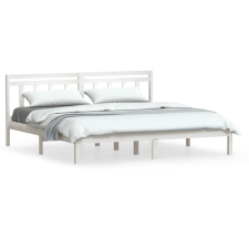 vidaXL fehér tömör fenyőfa ágykeret 200 x 200 cm (3100610) ágy és ágykellék