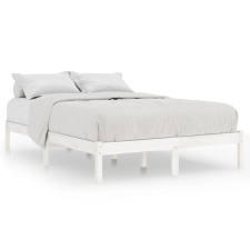 vidaXL fehér tömör fenyőfa ágykeret 200 x 200 cm (810038) ágy és ágykellék