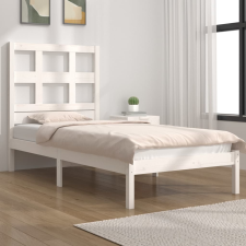 vidaXL fehér tömör fenyőfa ágykeret 75 x 190 cm (2FT6 Small Single) ágy és ágykellék