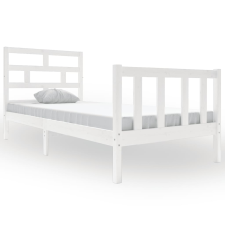 vidaXL fehér tömör fenyőfa ágykeret 90 x 200 cm (3101334) ágy és ágykellék