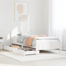 vidaXL fehér tömör fenyőfa ágykeret matrac nélkül 90 x 190 cm ágy és ágykellék