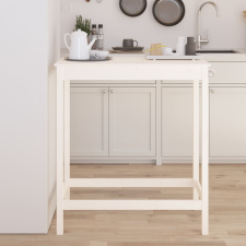 vidaXL fehér tömör fenyőfa bárasztal 100 x 50 x 110 cm bútor