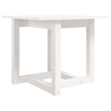 vidaXL fehér tömör fenyőfa dohányzóasztal 50 x 50 x 45 cm (822173) bútor