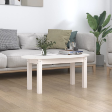 vidaXL fehér tömör fenyőfa dohányzóasztal 80x40x35 cm bútor