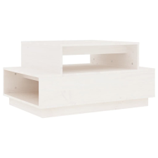 vidaXL fehér tömör fenyőfa dohányzóasztal 80x55x40,5 cm (814515) bútor