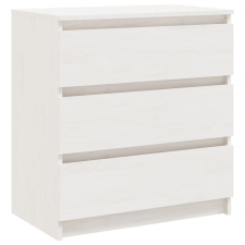vidaXL fehér tömör fenyőfa éjjeliszekrény 60 x 36 x 64 cm (808094) bútor