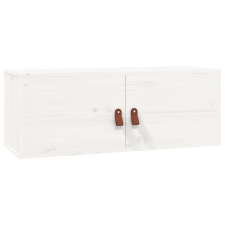 vidaXL fehér tömör fenyőfa faliszekrény 80 x 30 x 30 cm (818377) bútor