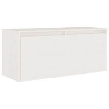 vidaXL fehér tömör fenyőfa faliszekrény 80 x 30 x 35 cm (813457) bútor