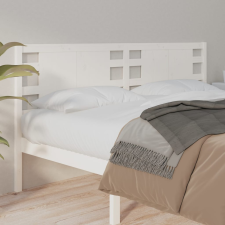vidaXL fehér tömör fenyőfa fejtámla 206 x 4 x 100 cm ágy és ágykellék