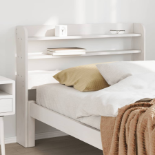 vidaXL fehér tömör fenyőfa fejtámla polcokkal 75 cm ágy és ágykellék