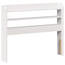 vidaXL fehér tömör fenyőfa fejtámla polcokkal 75 cm (850966) ágy és ágykellék