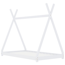 vidaXL fehér tömör fenyőfa gyerekágy-keret 90 x 200 cm (283360) gyermekbútor