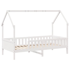vidaXL fehér tömör fenyőfa házikó gyerekágykeret 90 x 200 cm (850702) ágy és ágykellék