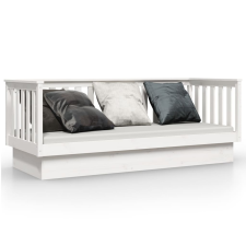 vidaXL fehér tömör fenyőfa kanapéágy 75 x 190 cm (821575) ágy és ágykellék