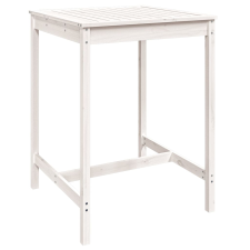 vidaXL fehér tömör fenyőfa kerti asztal 82,5x82,5x110 cm (824082) kerti bútor