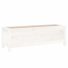 vidaXL fehér tömör fenyőfa kerti magaságyás 119,5x40x39 cm (825262) kerti tárolás