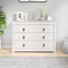 vidaXL fehér tömör fenyőfa kisszekrény 100 x 40 x 72 cm bútor