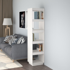 vidaXL fehér tömör fenyőfa könyvszekrény/térelválasztó 40x35x167 cm bútor