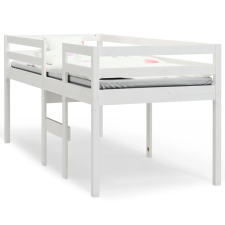 vidaXL fehér tömör fenyőfa magasított ágy 80x200 cm (821610) ágy és ágykellék