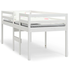 vidaXL fehér tömör fenyőfa magasított ágy 90 x 190 cm (821615) ágy és ágykellék