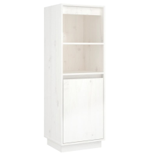 vidaXL fehér tömör fenyőfa magasszekrény 37 x 34 x 110 cm (813516) bútor