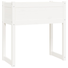 vidaXL fehér tömör fenyőfa növénytartó 78 x 40 x 81 cm (822133) kerti tárolás
