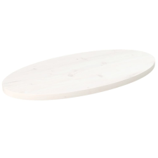 vidaXL fehér tömör fenyőfa ovális asztallap 80x40x2,5 cm bútor
