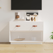 vidaXL fehér tömör fenyőfa TV-szekrény 90x40x60 cm bútor