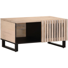 vidaXL fehér tömör mangófa dohányzóasztal 80 x 51 x 40 cm bútor