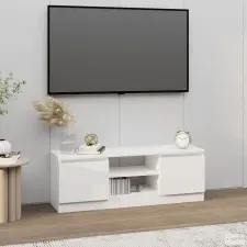 vidaXL Fehér TV-szekrény ajtóval 102 x 30 x 36 cm bútor