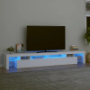 vidaXL Fehér TV-szekrény LED-lámpákkal