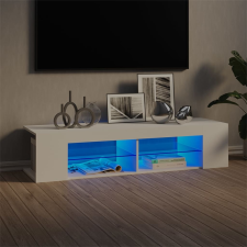 vidaXL fehér TV-szekrény LED-lámpákkal 135 x 39 x 30 cm bútor