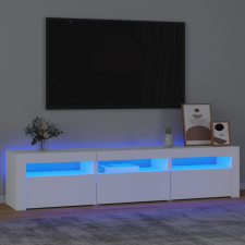 vidaXL fehér TV-szekrény LED-lámpákkal 180x35x40 cm bútor