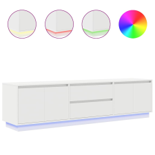 vidaXL fehér TV-szekrény LED-lámpákkal 193,5x41x50 cm (3328435) bútor