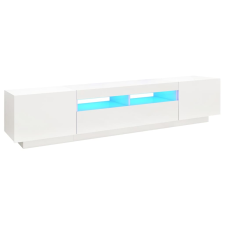 vidaXL fehér TV-szekrény LED-lámpákkal 200 x 35 x 40 cm (3081906) bútor