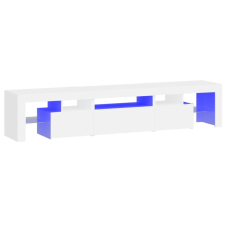 vidaXL fehér TV-szekrény LED-lámpákkal 200x36,5x40 cm (3152810) bútor